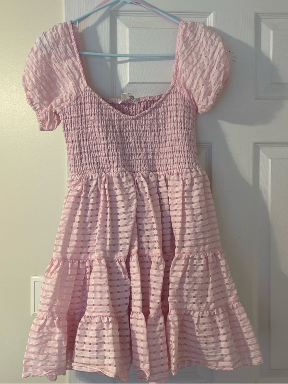 Altard state pink babydoll mini dress